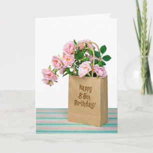 85th Birthday Bag Card