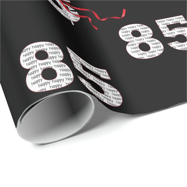 85th Birthday Balloon Bouquet Wrapping Paper (Roll Corner)