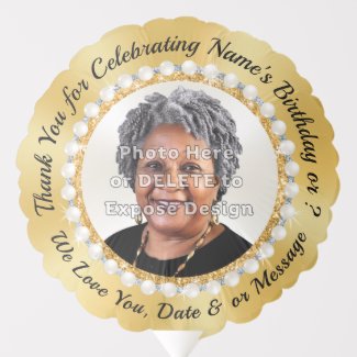85th Birthday Balloons. Personalized Mylar Balloon