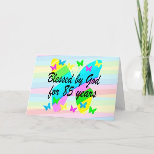 85TH BIRTHDAY BLESSINGS GREETING CARD