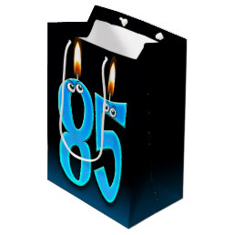 85th Birthday Candles Medium Gift Bag