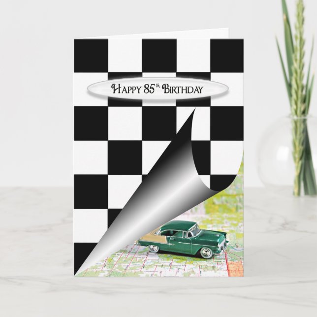 85th Birthday Car Card (Front)