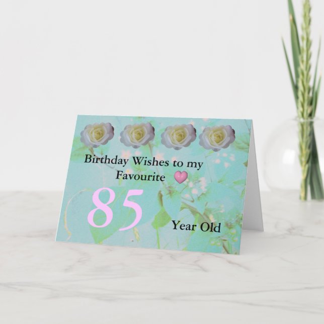 85th Birthday Card (Front)