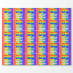 [ Thumbnail: 85th Birthday: Colorful, Fun Rainbow Pattern # 85 Wrapping Paper ]