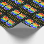 [ Thumbnail: 85th Birthday: Colorful Music Symbols, Rainbow 85 Wrapping Paper ]