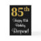 85th Birthday ~ Elegant Luxurious Faux Gold Look #