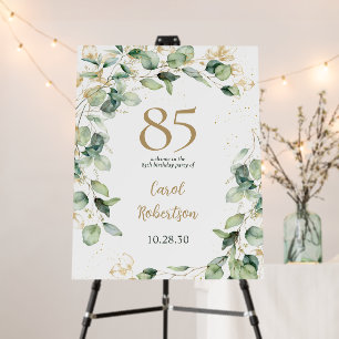 85th Birthday Eucalyptus Foam Board