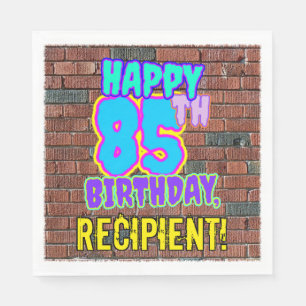 85th Birthday ~ Fun, Urban Graffiti Inspired Look Napkins