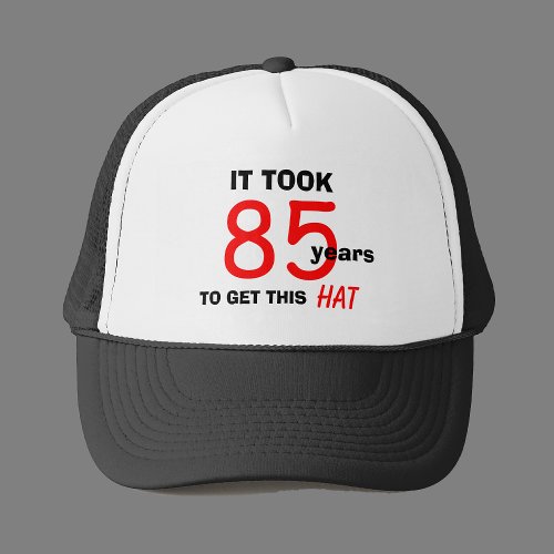 85th Birthday Gag Gifts Hat for Men