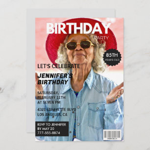 85th birthday invitations for her Magazine Cover