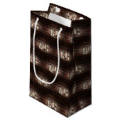 85th birthday-marque lights on brick small gift bag (Front Angled)