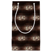 85th birthday-marque lights on brick small gift bag (Front)