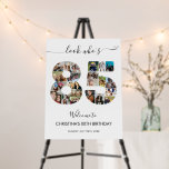 85th Birthday Number 85 Photo Collage Welcome Foam Board<br><div class="desc">Mark eighty five years of wonderful memories and adventures with this captivating 85th Birthday Number Photo Collage. This customizable template is the perfect blend of creativity and sentiment, allowing you to create a truly memorable gift for your loved one's special day. Capture the essence of incredible years in a single...</div>