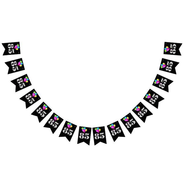 85th birthday party balloons bunting flags (All)