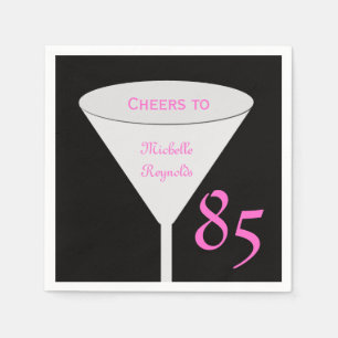 85th Birthday Party "Cheers To" for Women Paper Paper Napkins