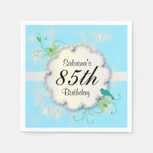 85th Birthday Party   DIY Text Paper Napkins