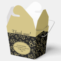 Rose Gold 40th Birthday Thank You Confetti White Favor Box, Zazzle