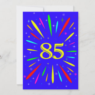 85th Birthday Party Invitation Explosion