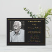 85th Birthday Party Invitations - with your photo (Standing Front)