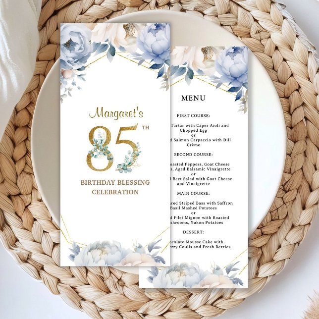 85th Birthday Party Menu (Creator Uploaded)