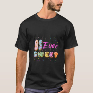 85th Birthday Party Sweet Girl Donut 85 Year Old F T-Shirt