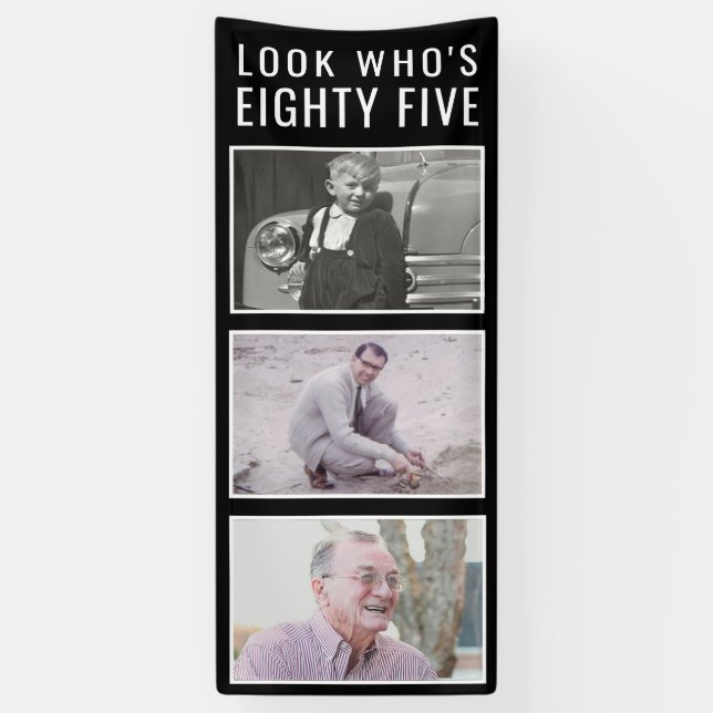 85th Birthday Photo Banner (Vertical)