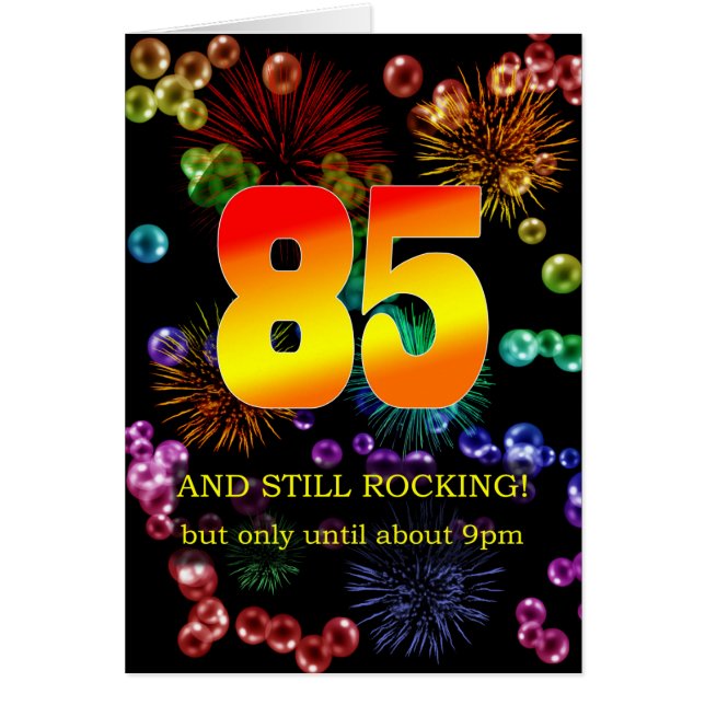 85th Birthday Still Rocking Cards (Front)