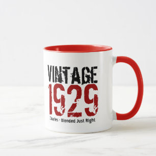 85th Birthday Vintage 1929 or Any Year V01D Mug