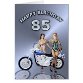 85th birthday with girls and a motorcycle (Front)