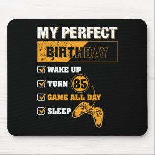 85th Perfect Birthday Gamer 85 Years Old Gaming Lo Mouse Pad