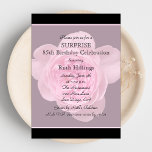 85th Surprise Birthday Party Invitation Rose at Zazzle