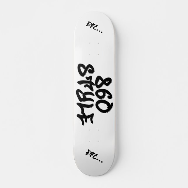 860 Style Plain Skateboard Deck (Front)