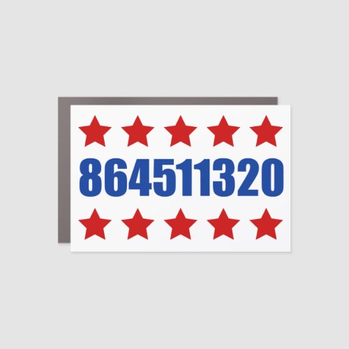 864511320 Stars Political Car Magnet