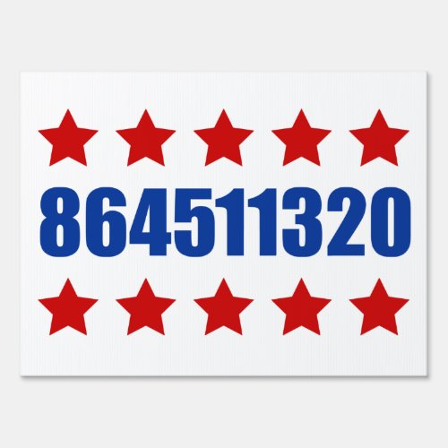 864511320 Stars Political Sign