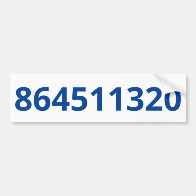 864511320 bumper deals sticker