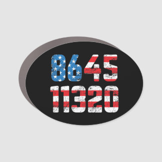 8645 11320 Ant-Trump Biden Harris  Bumper Car Magnet