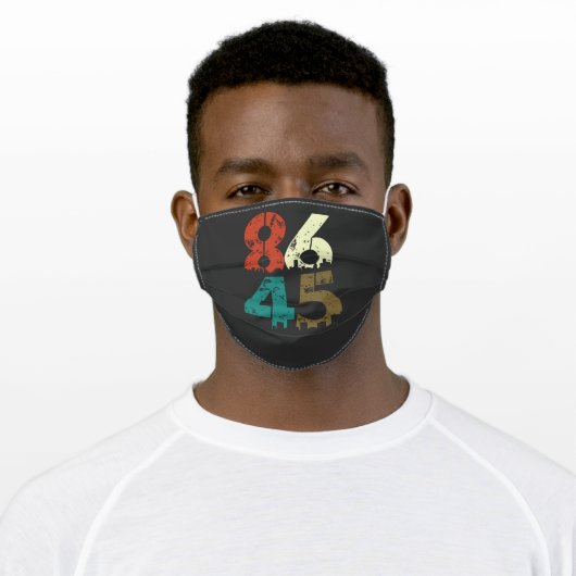 8645 Political Anti Trump Adult Cloth Face Mask (Worn)