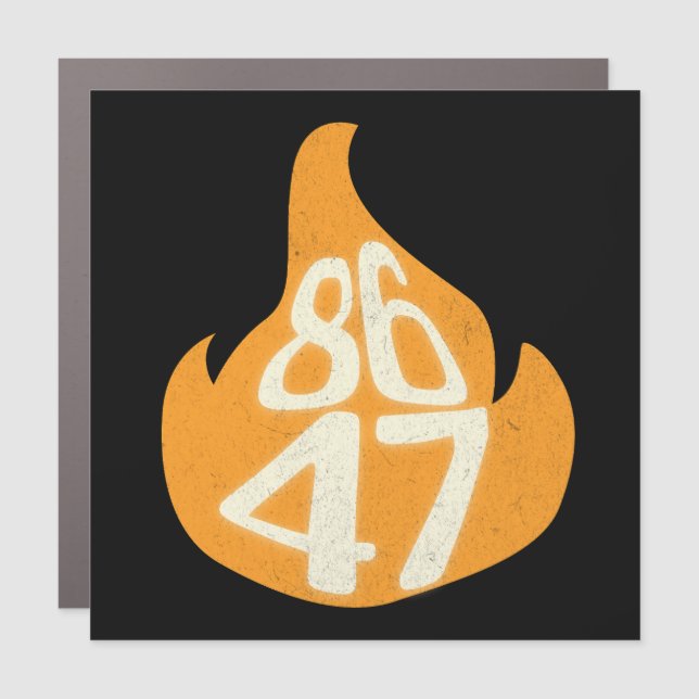 8647 Anti MAGA Impeach Trump Car Magnet (Front)