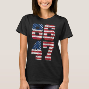 8647 Anti Trump 86 47 Retro Anti-trump Us Flag Imp T-Shirt