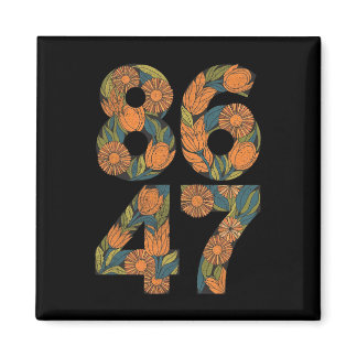 8647 Anti Trump Floral Democrat President Liberal  Magnet