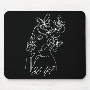 8647 Anti Trump Floral Resist 86 47 Impeach Trump Mouse Pad