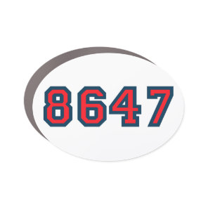 8647 Anti Trump Resistance Car Magnet