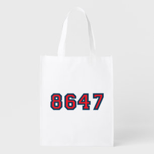 8647 Anti Trump Resistance Grocery Bag