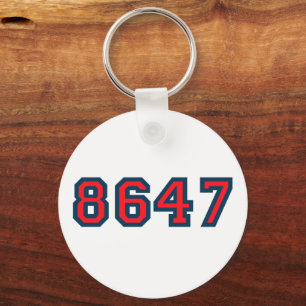 8647 Anti Trump Resistance Keychain