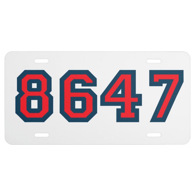8647 Anti Trump Resistance License Plate | Zazzle