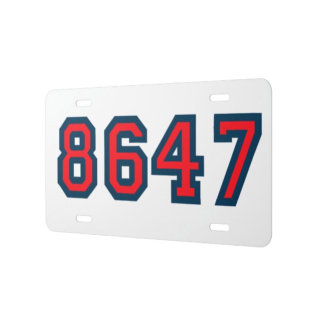 8647 Anti Trump Resistance License Plate | Zazzle