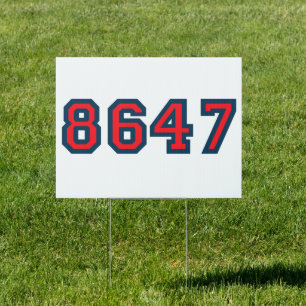 8647 Anti Trump Resistance Yard Sign