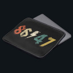 8647 Anti Trump Retro Vintage 80s Rock Style Laptop Sleeve<br><div class="desc">Make a bold statement with this 8647 Anti-Trump Retro Vintage 80s Rock Style T-Shirt! Designed with unique design with 80's grunge, punk, and classic rock vibes for those who love political satire, activism, and vintage aesthetics, this tee features a distressed, retro rock band look inspired by the 80s music scene....</div>