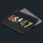 8647 Anti Trump Retro Vintage 80s Rock Style Laptop Sleeve<br><div class="desc">Make a bold statement with this 8647 Anti-Trump Retro Vintage 80s Rock Style T-Shirt! Designed with unique design with 80's grunge, punk, and classic rock vibes for those who love political satire, activism, and vintage aesthetics, this tee features a distressed, retro rock band look inspired by the 80s music scene....</div>