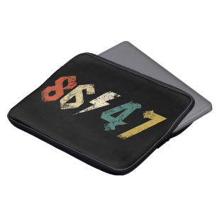 8647 Anti Trump Retro Vintage 80s Rock Style Laptop Sleeve